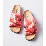 Gemre Pink flip-flops adorned with Fresne fabric | Shoptok.si