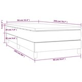  s oprugama i madracem crni 90x200 cm od tkanine | shoptok.hr
