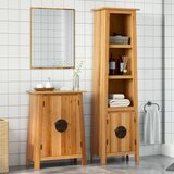  The Living Store Kopalniška garnitura 2-delna trdna borovina - Komplet Kopalniškega Pohištva, (21466527) Cene