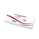  Kuverta American, 230 x 110 mm, s lijevim prozorom, 100 komada, 80 g, bijela | shoptok.hr