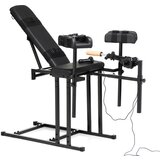 Master Series Ultimate Obedience Chair with Sex Machine Black Cene