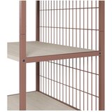 Marckeric Jeklen regal v barvi terakote 60x179,5x40 cm Amara – | Shoptok.si
