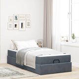  Okvir kreveta s madracem 2 pcs Siva nijansa Baršun | shoptok.hr