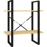 Maison Chic Knjižna omara - Knjižni regal 2-nadstropna 60x30x70 cm trdna borovina, (21725641) Cene