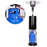  Plinska grijalica za dvorište, 13 kW, staklo, za vrt i terasu, regulator, crijevo, poklopac, MultiGarden | shoptok.hr