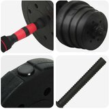  2-u-1 set bućica 40kg Crna i crvena Cement i pijesak od željeza | shoptok.hr