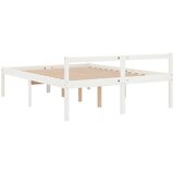 Krevet za starije osobe bijeli 160 x 200 cm od masivne borovine | Eponuda.ba