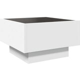 vidaXL Klubska mizica LED bela 50x50x30 cm inženirski les, (21323774) | Shoptok.si