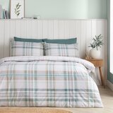 Catherine Lansfield Zelena 3-delna posteljnina za zakonsko posteljo 200x200 cm Cartmel Check – | Shoptok.si