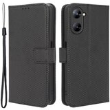 INORCO Za Realme V30 5G/V30t torbica za telefon iz PU usnja Diamantna tekstura Pokrov za telefon s stojalom za denarnico, (22035479) Cene