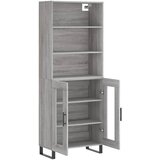  Visoka komoda siva sonome 69,5x34x180 cm od konstruiranog drva | shoptok.hr