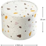 Wigiwama Bel otroški tabure iz tkanine bouclé/iz šenilje Terrazzo – | Shoptok.si
