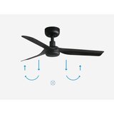 Faro 33822 - Plafonski ventilator MINI PUNT S, u crnoj boji, prečnika 90 cm, sa daljinskim upravljačem | Eponuda.com