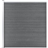 vidaXL Vrtna ograja WPC 175x186 cm siva Cene