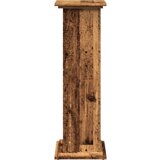 vidaXL Stalak za izložbu s pohranom boja staro drvo 31x30x90 cm drveni | shoptok.hr