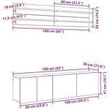 vidaXL TV enote 6 pcs artisan hrast Konstruiran les | Shoptok.si