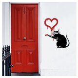 WALLXPERT Zidna dekoracija Banksy Metal 08, 60x70 cm, 1,5 mm, Bijela | Eponuda.ba