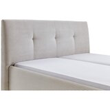 Meise Möbel Bež oblazinjena zakonska postelja s prostorom za shranjevanje z letvenim dnom 180x200 cm Madea – | Shoptok.si