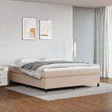  Kreveta s oprugama boja cappuccina 180x200cm umjetna koža | shoptok.hr