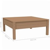  Vrtna sedežna garnitura 3-delna s krem blazinami trdna borovina, (20597930) | Shoptok.si
