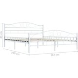  Posteljni okvir bel kovinski 160x200 cm, (20606366) | Shoptok.si