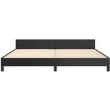  Posteljni okvir z vzglavjem črn 200x200 cm umetno usnje, (20792227) | Shoptok.si