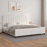  Za krevet s uzglavljem bijeli 200x200 cm od umjetne kože Cijene