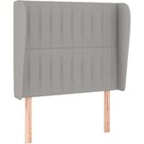  Box spring postelja z vzmetnico svetlo siva 90x200 cm blago, (20790637) | Shoptok.si