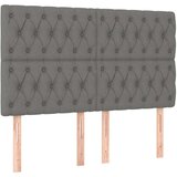  Box spring postelja z vzmetnico temno siva 140x200 cm blago, (20727162) | Shoptok.si