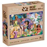 Lisciani Disneyjeve princese in njihove živali 2 v 1, 24-delni Eco mini sestavljanka in pobarvanka 35x25 cm – Lisciani Cene