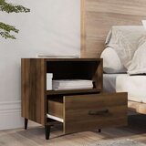  Nočna omarica 2 kosa rjavi hrast konstruiran les, (20734117) | Shoptok.si