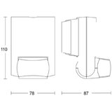 Steinel Senzor gibanja IS 130-2 (Doseg senzorja: 12 m, Kot zaznavanja senzorja: 130 °, Do x Š x V: 8,7 x 7,8 x 8,4 cm) | Shoptok.si