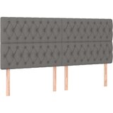  Box spring s madracem LED tamnosivi 200x200 cm tkanina | shoptok.hr
