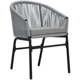  3-dijelni bistro set od PE ratana s jastucima sivi | shoptok.hr