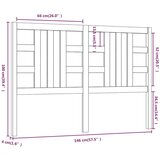  Uzglavlje za krevet bijelo 146 x 4 x 100 cm od masivne borovine | shoptok.hr