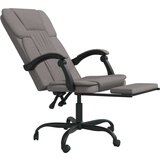  Uredski naslonjač od tkanine smeđesivi | shoptok.hr