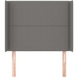  Vzglavje z ušesi temno sivo 103x16x118/128 cm blago, (20736938) | Shoptok.si