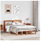 vidaXL Okvir kreveta bez madraca voštano smeđi 120x200 cm od borovine | shoptok.hr