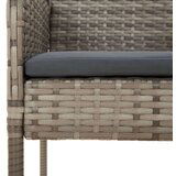  5-dijelni vrtni blagovaonski set crno-sivi od poliratana | shoptok.hr