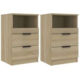  Nočna omarica 2 kosa sonoma hrast konstruiran les, (20731152) | Shoptok.si