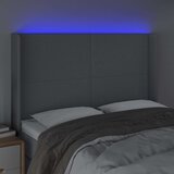  Uzglavlje svjetlosivo 147 x 16 x 118/128 cm od tkanine | shoptok.hr