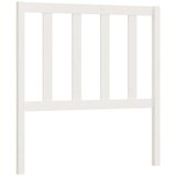  Uzglavlje za krevet bijelo 81 x 4 x 100 cm od masivne borovine | shoptok.hr