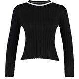 Trendyol Pulover črna / bela | Shoptok.si