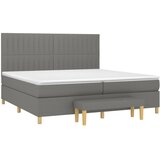  s oprugama i madracem tamnosivi 200 x 200 cm od tkanine | shoptok.hr