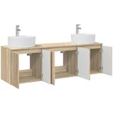  Set ormarića za kupaonicu 3 kom. Hrast sonoma Smeđa 49,5 x 44,5 x 65 cm | shoptok.hr