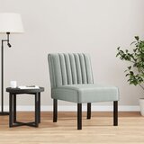 vidaXL Oblazinjen stol svetlo siv žamet | Shoptok.si