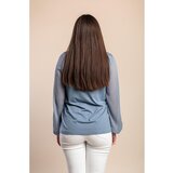 Fenzy Plus Size Bluza S Ukrasnim Detaljima, Plava | shoptok.hr