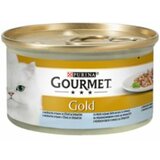 Gourmet gold 85g - komadići okeanske ribe i spanaća u sosu Cene