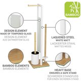 Wenko 26214100 - WC komplet RIVALTA 18x70 cm braon/bela | Eponuda.com