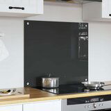 vidaXL Kuhinjski backsplash Temno siva Kaljeno steklo 70 x 60 x 0.6 cm | Shoptok.si